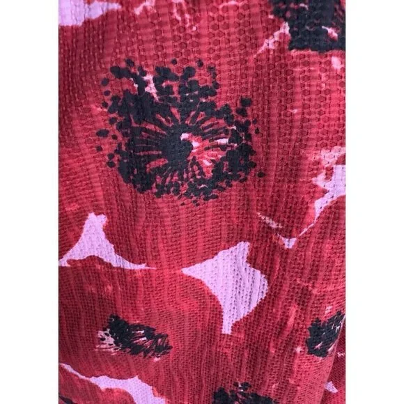 Ann Taylor Red Round Neck Sleeveless Lined Dress w/Zipper Closure - Picture 9 of 11